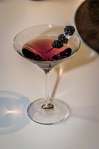 Blackberry martini