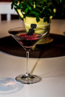 Blackberry martini